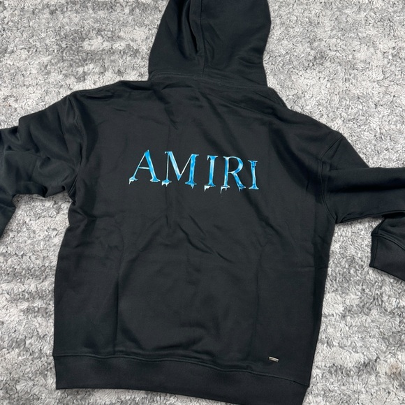 AMIRI ICE Baby Blue Logo Hoodie Mens Large - Picture 5 of 6